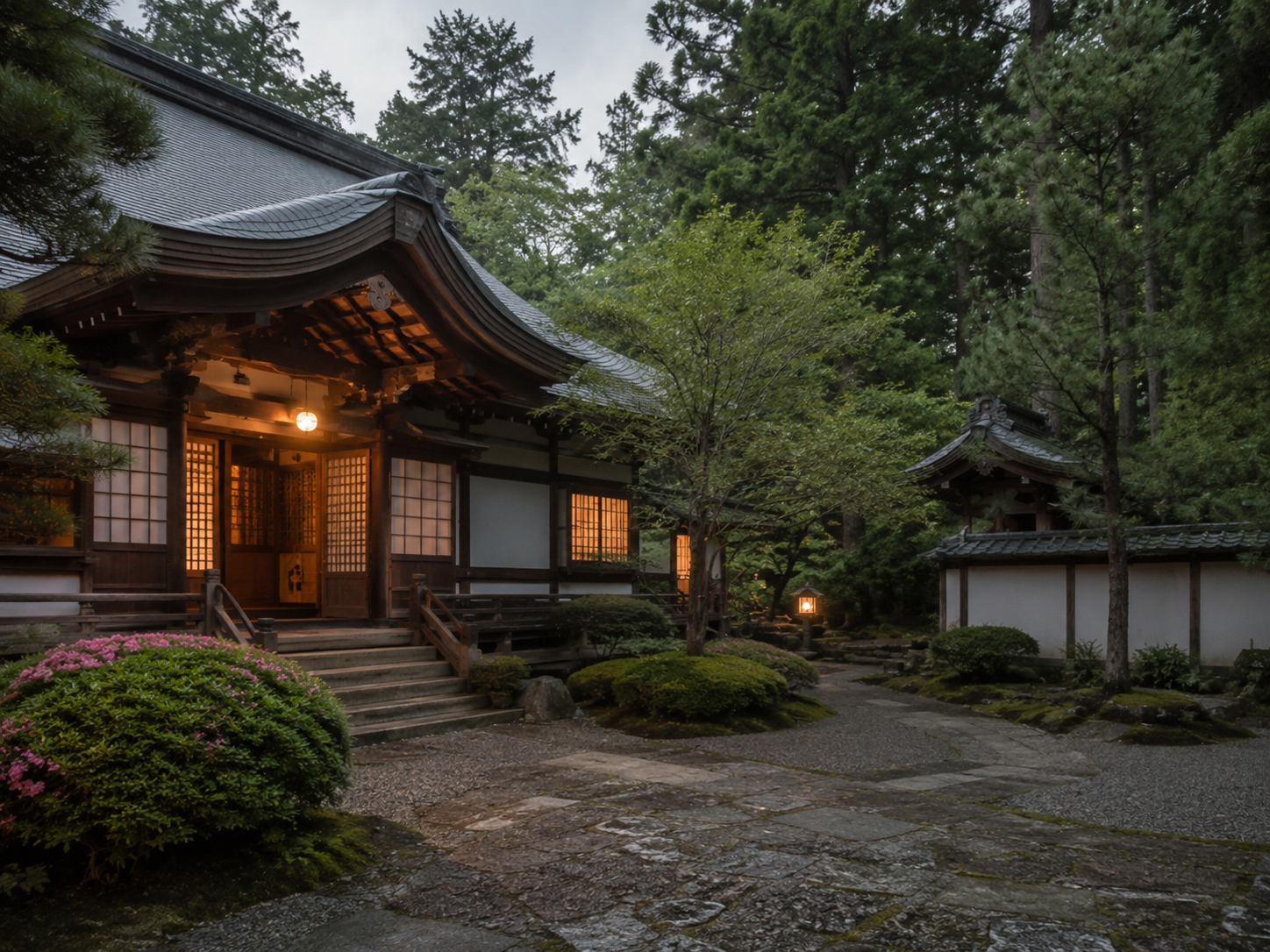 Temple lodging experience in Koyasan